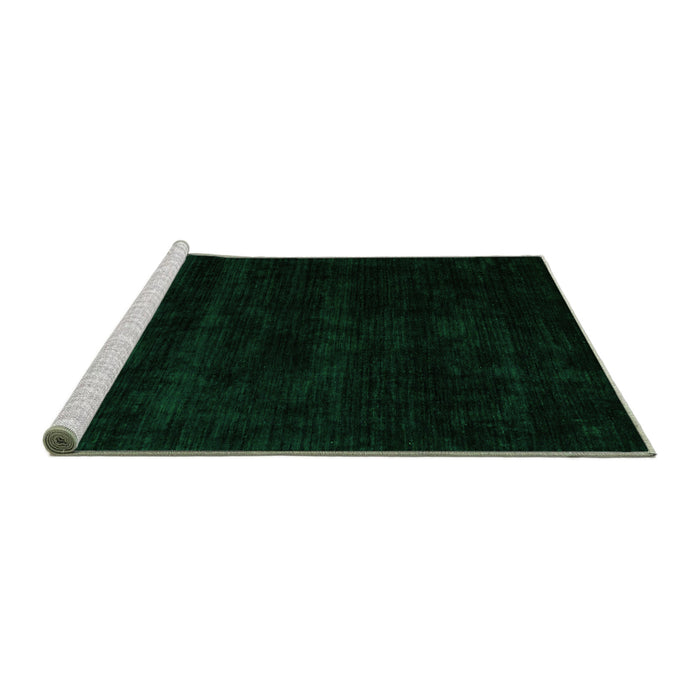Sideview of Machine Washable Abstract Green Modern Area Rugs, wshabs5368grn