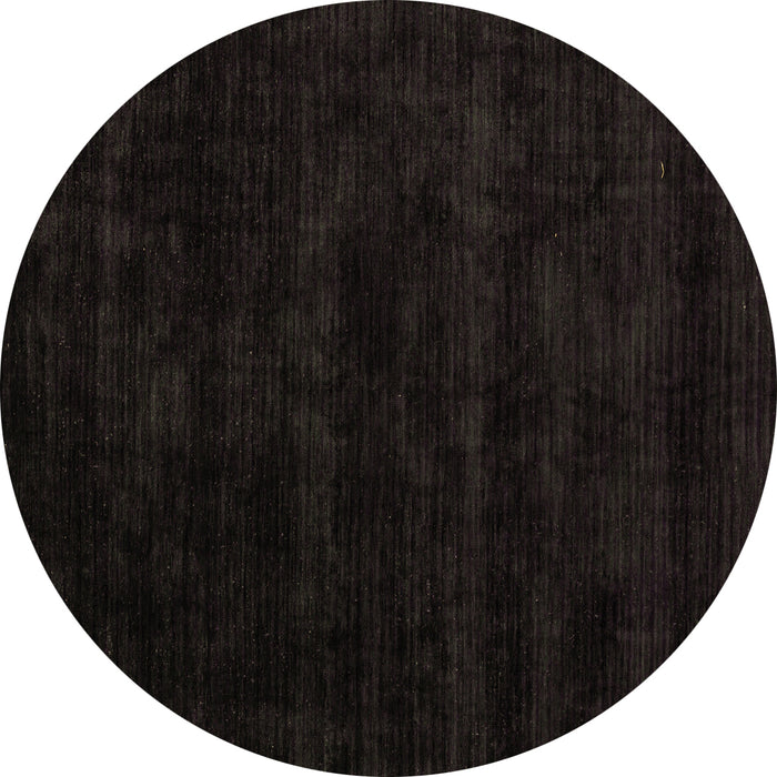 Round Abstract Brown Modern Rug, abs5368brn