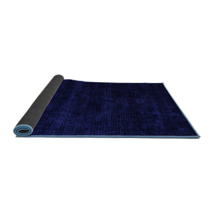 Sideview of Abstract Blue Modern Rug, abs5368blu