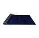 Sideview of Abstract Blue Modern Rug, abs5368blu