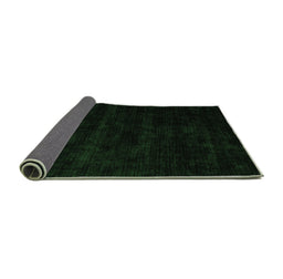 Sideview of Abstract Emerald Green Modern Rug, abs5368emgrn