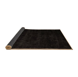 Sideview of Abstract Brown Modern Rug, abs5368brn