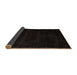 Sideview of Abstract Brown Modern Rug, abs5368brn