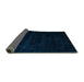 Sideview of Abstract Turquoise Modern Rug, abs5368turq