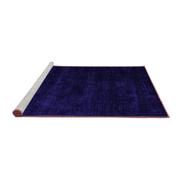 Sideview of Machine Washable Abstract Pink Modern Rug, wshabs5368pnk
