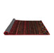 Sideview of Abstract Reddish Brown Modern Rug, abs5369