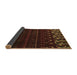 Sideview of Abstract Brown Modern Rug, abs5369brn