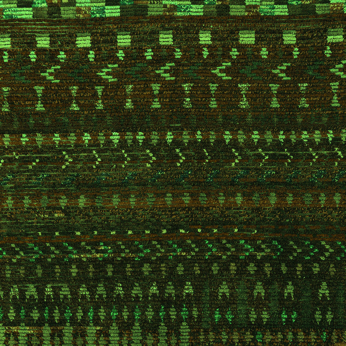 Machine Washable Abstract Green Modern Area Rugs, wshabs5369grn