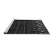 Sideview of Machine Washable Abstract Gray Modern Rug, wshabs5369gry