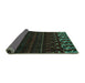 Sideview of Abstract Turquoise Modern Rug, abs5369turq