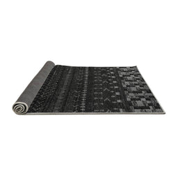 Sideview of Abstract Gray Modern Rug, abs5369gry