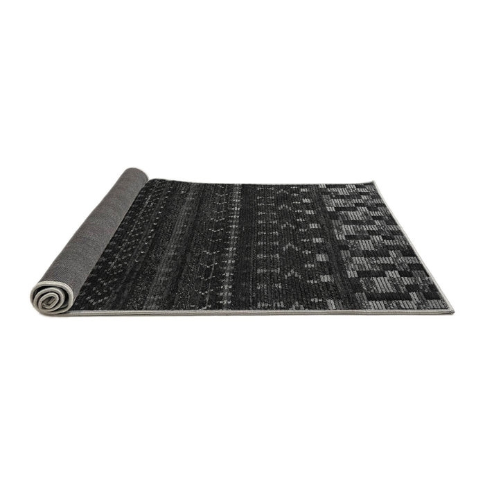 Sideview of Abstract Gray Modern Rug, abs5369gry