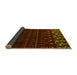 Sideview of Abstract Yellow Modern Rug, abs5369yw