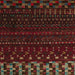 Square Abstract Reddish Brown Modern Rug, abs5369