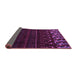 Sideview of Abstract Purple Modern Rug, abs5369pur