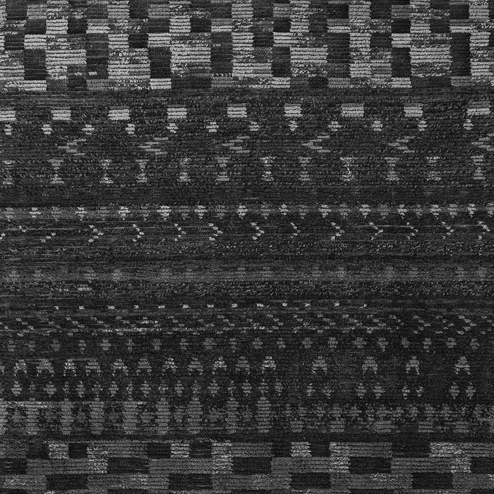 Square Abstract Gray Modern Rug, abs5369gry