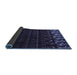 Sideview of Abstract Blue Modern Rug, abs5369blu