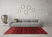 Modern Red Washable Rugs