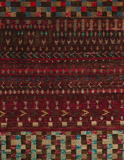 Abstract Reddish Brown Modern Rug, abs5369