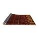 Sideview of Abstract Orange Modern Rug, abs5369org