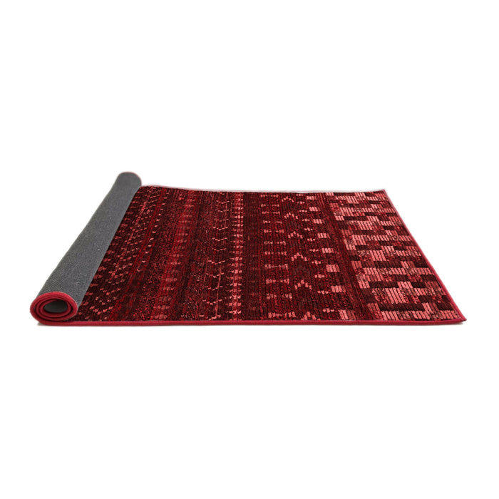 Abstract Red Modern Area Rugs