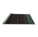 Sideview of Machine Washable Abstract Light Blue Modern Rug, wshabs5369lblu