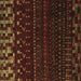 Square Abstract Brown Modern Rug, abs5369brn