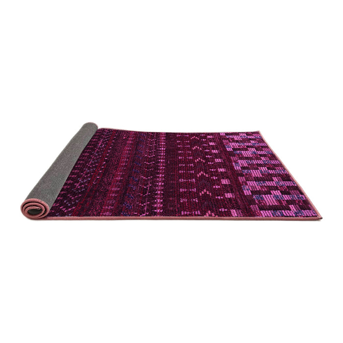 Sideview of Abstract Pink Modern Rug, abs5369pnk