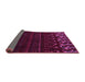 Sideview of Abstract Pink Modern Rug, abs5369pnk