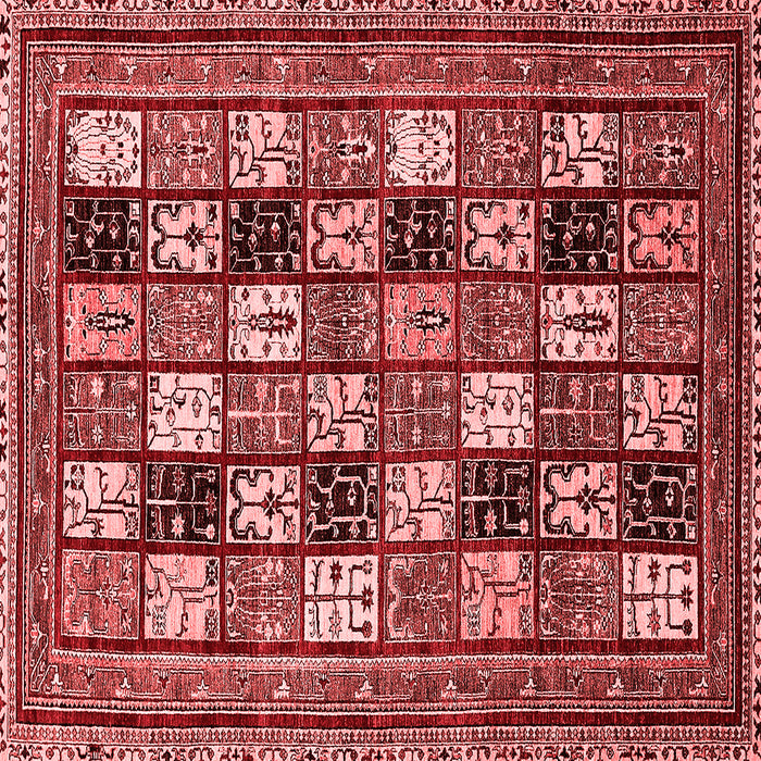 Machine Washable Abstract Red Modern Rug, wshabs536red