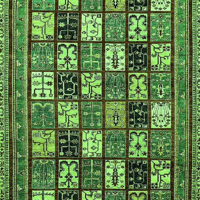 Abstract Green Modern Rug, abs536grn
