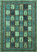 Abstract Turquoise Modern Rug, abs536turq