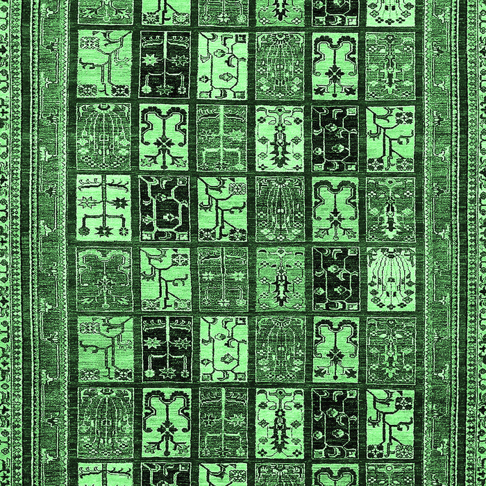 Machine Washable Abstract Emerald Green Modern Area Rugs, wshabs536emgrn