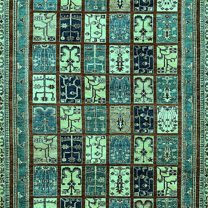 Machine Washable Abstract Turquoise Modern Area Rugs, wshabs536turq