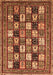 Machine Washable Abstract Orange Modern Area Rugs, wshabs536org