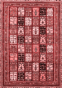 Abstract Red Modern Rug, abs536red