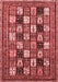 Abstract Red Modern Area Rugs