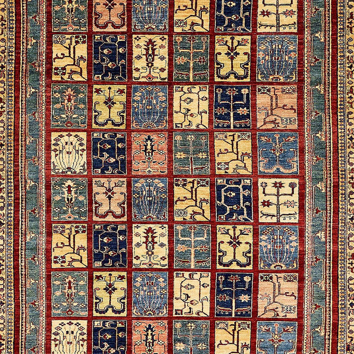 Machine Washable Abstract Vermilion Red Rug, wshabs536