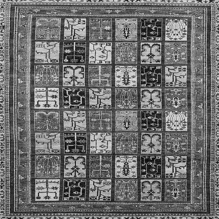 Square Machine Washable Abstract Gray Modern Rug, wshabs536gry