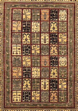 Abstract Brown Modern Rug, abs536brn