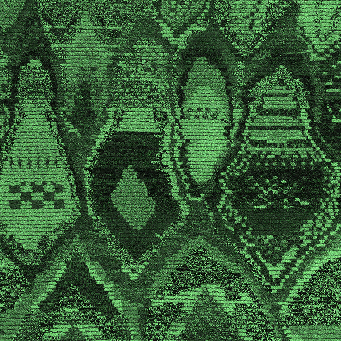 Machine Washable Abstract Emerald Green Modern Area Rugs, wshabs5370emgrn