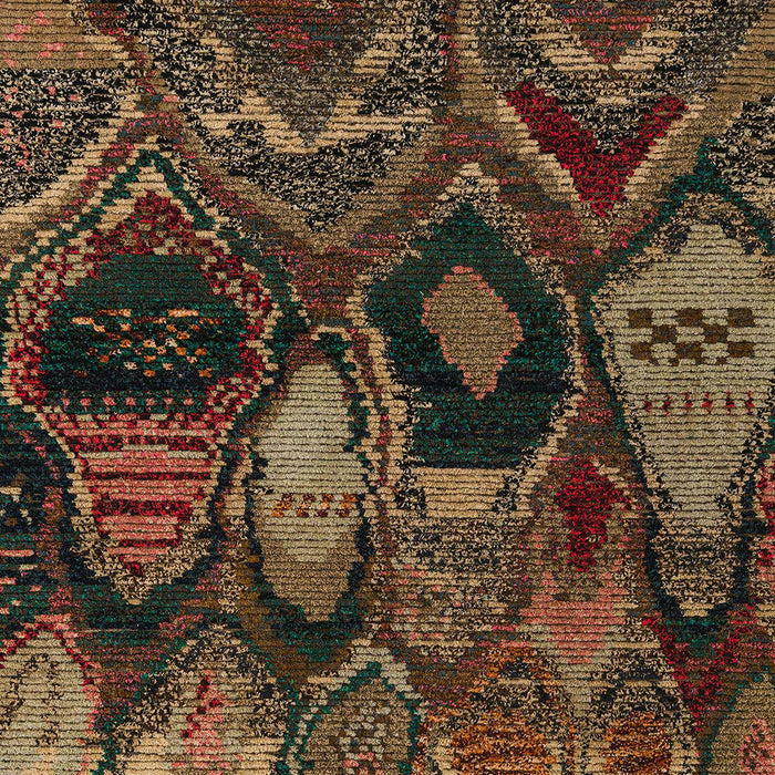 Abstract Red Modern Rug, abs5370