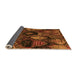 Sideview of Abstract Orange Modern Rug, abs5370org