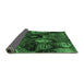 Sideview of Abstract Emerald Green Modern Rug, abs5370emgrn