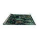 Sideview of Machine Washable Abstract Light Blue Modern Rug, wshabs5370lblu