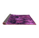 Sideview of Abstract Purple Modern Rug, abs5370pur