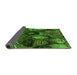 Sideview of Abstract Green Modern Rug, abs5370grn