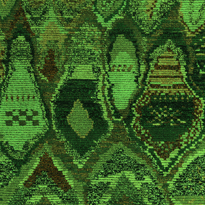 Abstract Green Modern Rug, abs5370grn