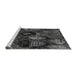 Sideview of Machine Washable Abstract Gray Modern Rug, wshabs5370gry