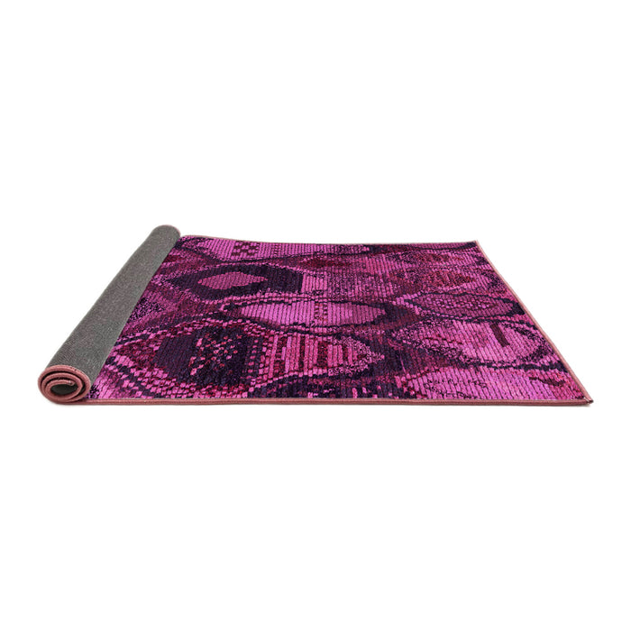 Sideview of Abstract Pink Modern Rug, abs5370pnk
